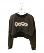 90909090）の古着「9090 OG Logo Patched Crewneck Sweat」｜ブラック