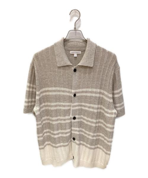 BANANA REPUBLIC（バナナリパブリック）BANANA REPUBLIC (バナナリパブリック) 半袖ニットポロシャツ ベージュ サイズ:Lの古着・服飾アイテム