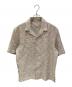 BANANA REPUBLIC（バナナリパブリック）の古着「刺繍リネン半袖シャツ」｜ベージュ