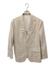 BANANA REPUBLIC（バナナリパブリック）の古着「リネンテーラードジャケット」｜ベージュ