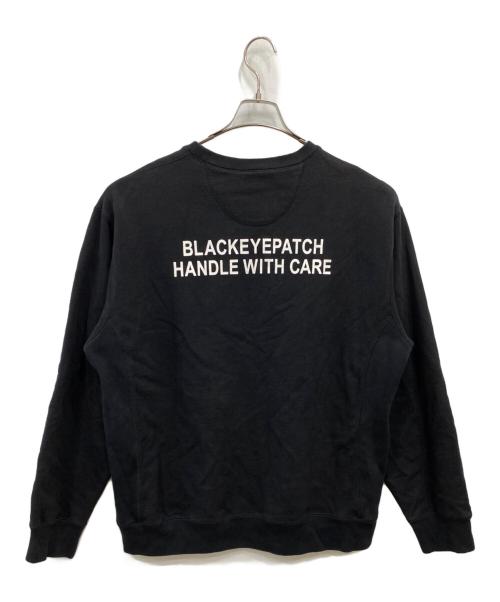 BlackEyePatch（ブラックアイパッチ）BlackEyePatch (ブラックアイパッチ) クルーネックスウェット ブラック サイズ:XLの古着・服飾アイテム