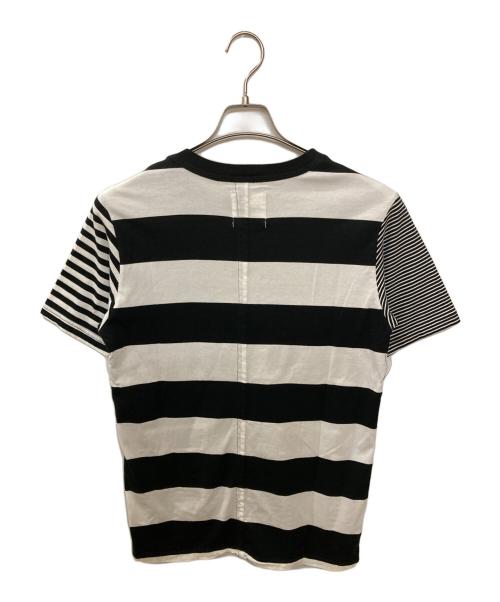 TAKAHIROMIYASHITA TheSoloIst.（タカヒロミヤシタ ザソロイスト）TAKAHIROMIYASHITA TheSoloIst. (タカヒロミヤシタ ザソロイスト) ボーダーTシャツ ブラック サイズ:サイズ44の古着・服飾アイテム