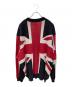 TAKAHIROMIYASHITA TheSoloIst. (タカヒロミヤシタ ザソロイスト) cardigan.(union jack). ネイビー×レッド サイズ:46：13000円