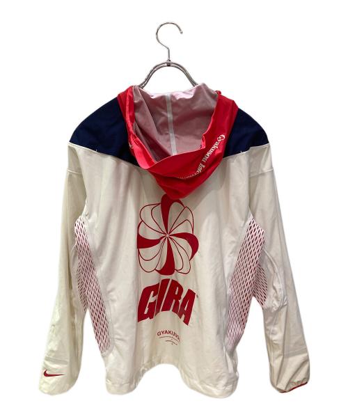 NIKE（ナイキ）NIKE (ナイキ) GYAKUSOU (ギャクソウ) 3レイヤージャケット ホワイト×レッド サイズ:Sの古着・服飾アイテム
