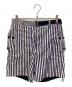 sacai（サカイ）の古着「コットンストライプハーフパンツ」｜ネイビー