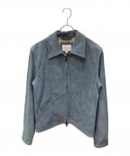 BANANA REPUBLICバナナリパブリック）の古着「スウェードトラッカジャケット」｜ブルー