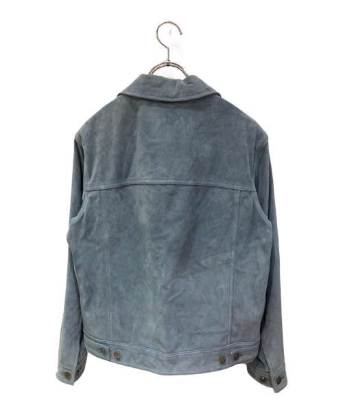 BANANA REPUBLIC（バナナリパブリック）BANANA REPUBLIC (バナナリパブリック) スウェードトラッカジャケット ブルー サイズ:Sの古着・服飾アイテム