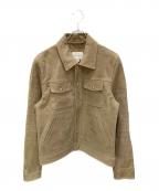 BANANA REPUBLICバナナリパブリック）の古着「ヌバックレザートラッカージャケット」｜ブラウン