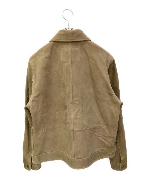 BANANA REPUBLIC（バナナリパブリック）BANANA REPUBLIC (バナナリパブリック) ヌバックレザートラッカージャケット ブラウン サイズ:Lの古着・服飾アイテム