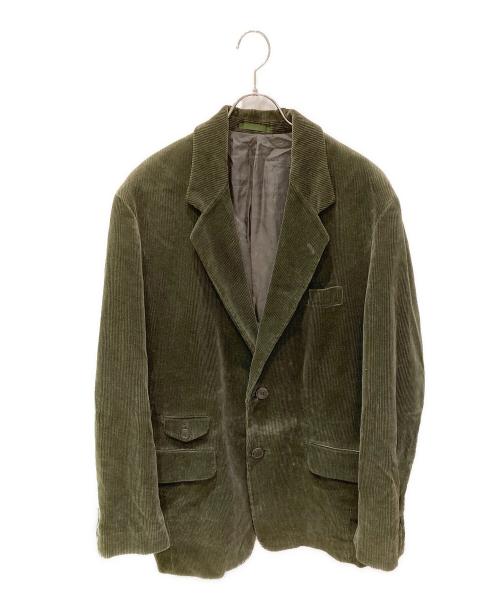 ISSEY MIYAKE（イッセイミヤケ）ISSEY MIYAKE (イッセイミヤケ) コーデュロイテーラードジャケット カーキ サイズ:Lの古着・服飾アイテム