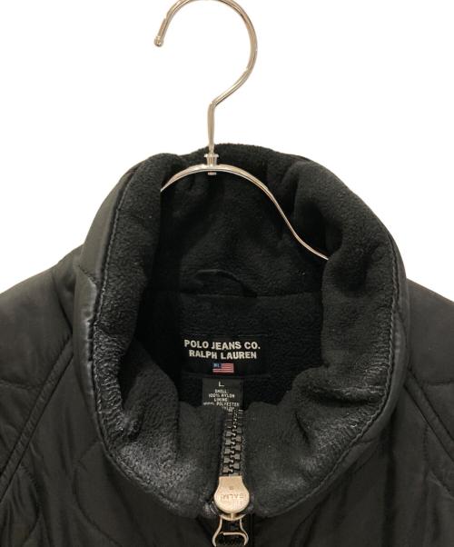 POLO JEANS CO.（ポロジーンズカンパニー）POLO JEANS CO. (ポロジーンズカンパニー) キルティングジャケット ブラック サイズ:Lの古着・服飾アイテム