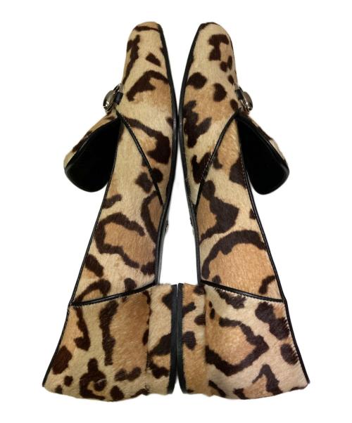 GUCCI（グッチ）GUCCI (グッチ) ホースビットハラコローファー ベージュ サイズ:38の古着・服飾アイテム