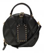 DIANAダイアナ）の古着「ラウンド型キルティングBAG」｜ブラック