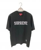 SUPREMEシュプリーム）の古着「ツイルアップリケショートスリーブトップ」｜ブラック
