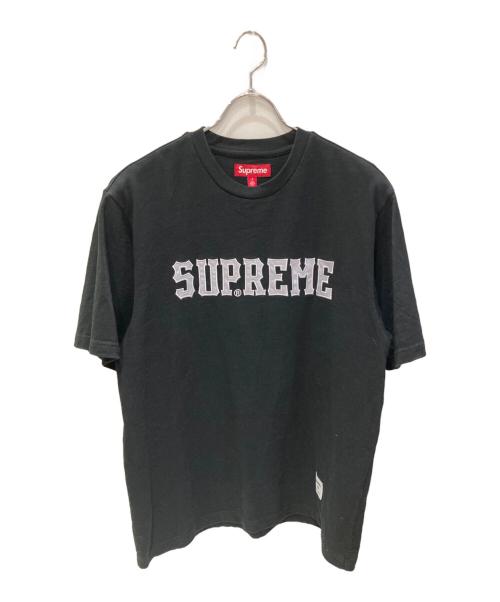 SUPREME（シュプリーム）SUPREME (シュプリーム) ツイルアップリケショートスリーブトップ ブラック サイズ:Sの古着・服飾アイテム