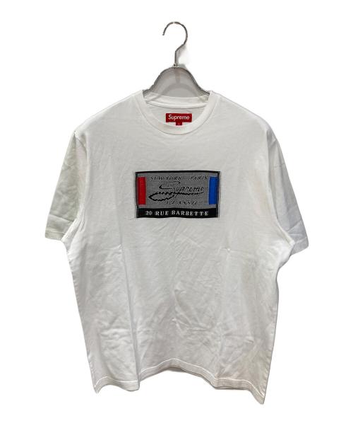 SUPREME（シュプリーム）SUPREME (シュプリーム) Intarsia Label S/S top ホワイト サイズ:Sの古着・服飾アイテム