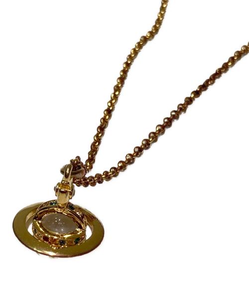 Vivienne Westwood（ヴィヴィアンウエストウッド）Vivienne Westwood (ヴィヴィアンウエストウッド) オーブネックレス ゴールドの古着・服飾アイテム