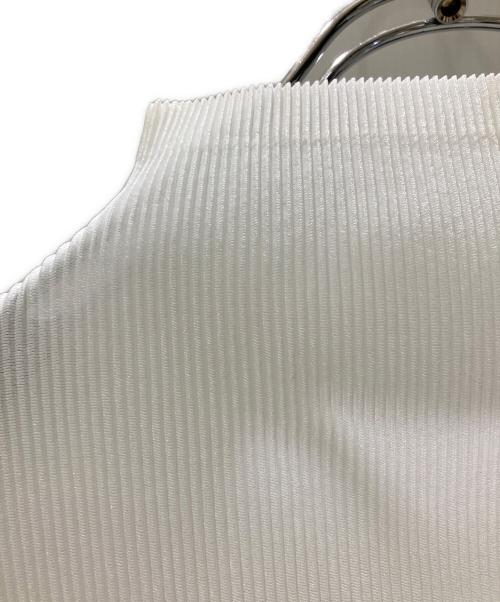 PLEATS PLEASE（プリーツプリーズ）PLEATS PLEASE (プリーツプリーズ) プリーツハイネックブラウス ホワイト サイズ:3の古着・服飾アイテム