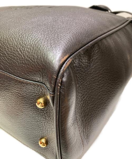 LOEWE（ロエベ）LOEWE (ロエベ) レザーハンドバッグ ブラウンの古着・服飾アイテム