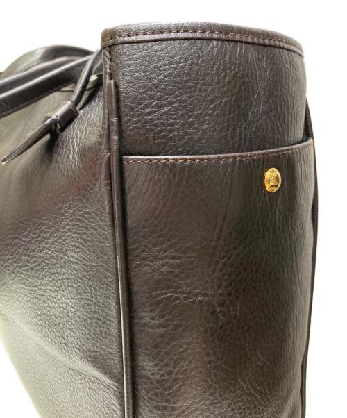 LOEWE（ロエベ）LOEWE (ロエベ) レザーハンドバッグ ブラウンの古着・服飾アイテム