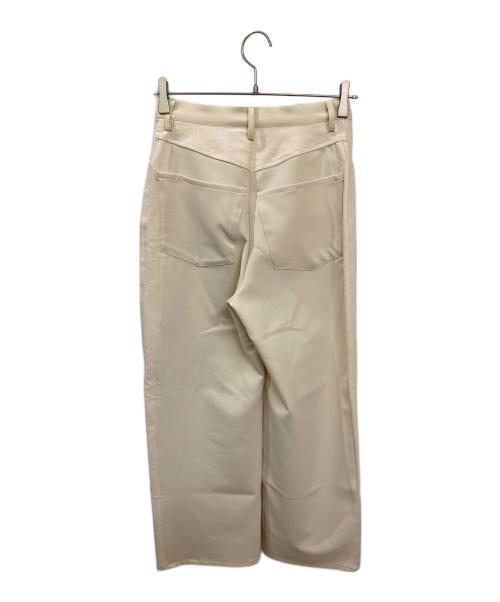 FEMMENT（ファモン）FEMMENT (ファモン) 2wayダブルクロスデニムラインパンツ アイボリー サイズ:1の古着・服飾アイテム