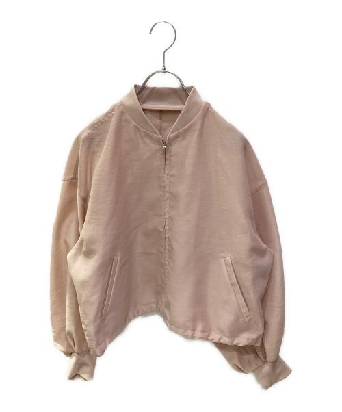 uncrave（アンクレイヴ）uncrave (アンクレイヴ) シャイニーシアーブルゾン ピンク サイズ:Freeの古着・服飾アイテム