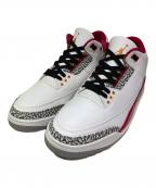 NIKEナイキ）の古着「ミッドカットスニーカー」｜ホワイト×レッド