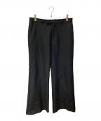 GUCCIグッチ）の古着「モヘヤ混ウールスラックス」｜ブラック