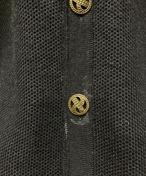 Y. PROJECT（ワイプロジェクト）Y. PROJECT (ワイプロジェクト) デザインニットカーディガン ネイビー サイズ:Lの古着・服飾アイテム