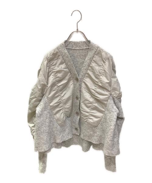 maison de Dolce.（メゾンドドルチェ）maison de Dolce. (メゾンドドルチェ) ドッキングカーディガン グレー サイズ:FREEの古着・服飾アイテム