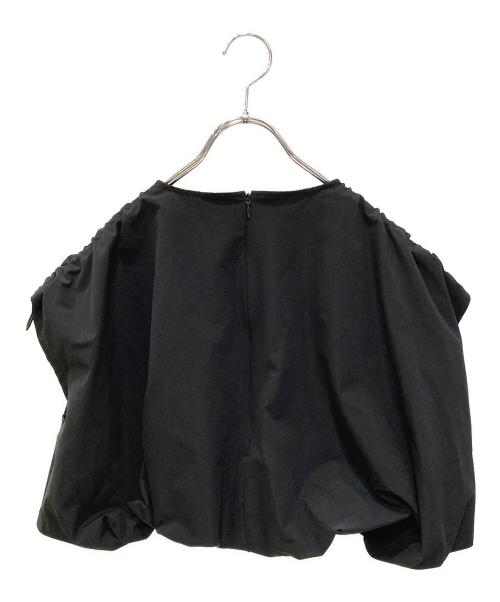 maison de Dolce.（メゾンドドルチェ）maison de Dolce. (メゾンドドルチェ) ドローコードデザインブラウス ブラック サイズ:Freeの古着・服飾アイテム