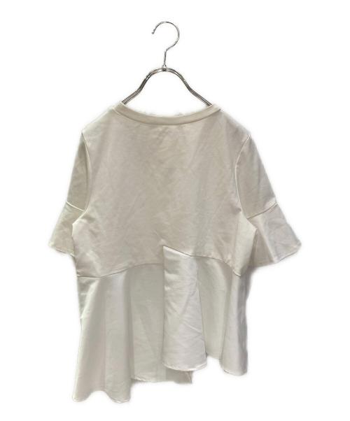 maison de Dolce.（メゾンドドルチェ）maison de Dolce. (メゾンドドルチェ) アシンメトリーTシャツ ホワイト サイズ:Freeの古着・服飾アイテム