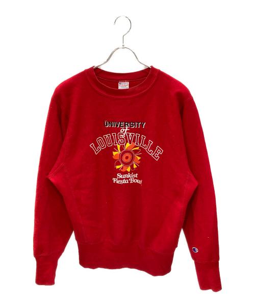 Champion（チャンピオン）Champion (チャンピオン) 90S プリントスウェット レッド サイズ:Mの古着・服飾アイテム