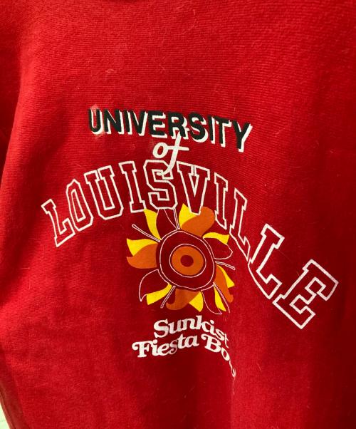 Champion（チャンピオン）Champion (チャンピオン) 90S プリントスウェット レッド サイズ:Mの古着・服飾アイテム