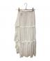 willfully (ウィルフリー) lace slit ruffle frill tiered skirt ホワイト サイズ:FREE：7000円