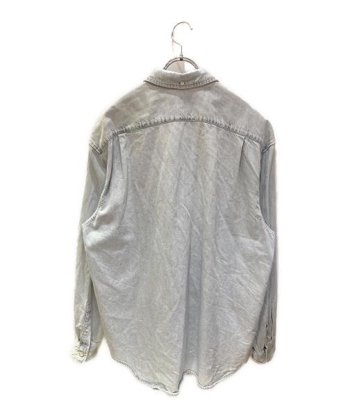 SUPREME（シュプリーム）SUPREME (シュプリーム) スモールボックスロゴデニムシャツ インディゴ サイズ:Lの古着・服飾アイテム