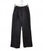 Ameriアメリ）の古着「装飾ストライプパンツ」｜ブラック