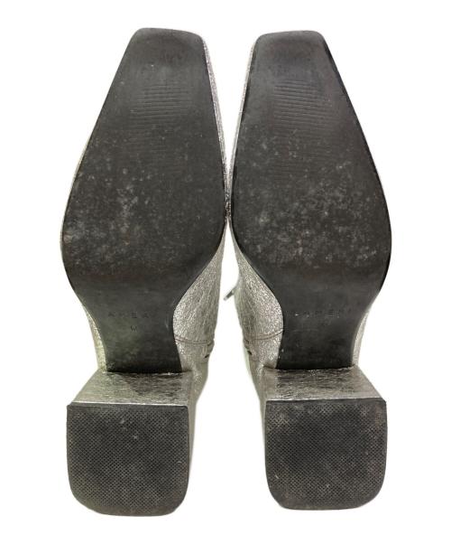 Ameri（アメリ）Ameri (アメリ) DIMENSIONAL SQUARE BOOTS シルバー サイズ:Mの古着・服飾アイテム