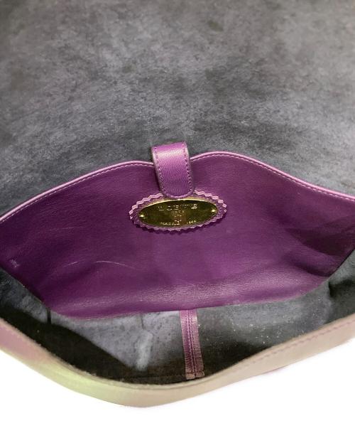 LOEWE（ロエベ）LOEWE (ロエベ) フリンジタッセルショルダーバッグ パープルの古着・服飾アイテム