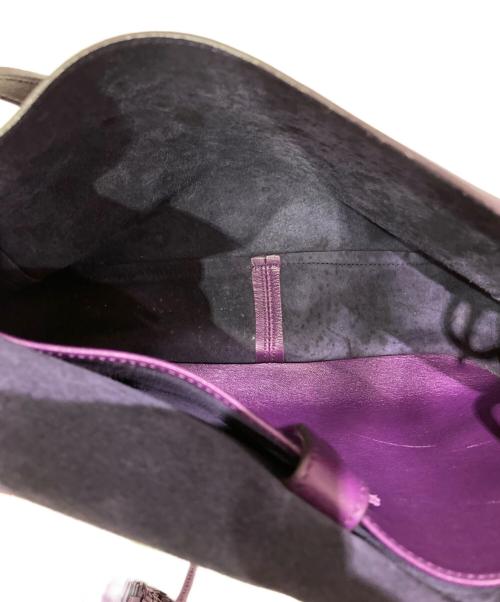 LOEWE（ロエベ）LOEWE (ロエベ) フリンジタッセルショルダーバッグ パープルの古着・服飾アイテム