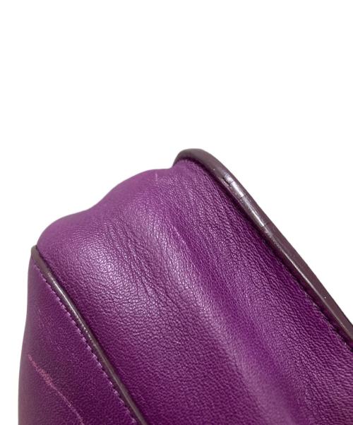 LOEWE（ロエベ）LOEWE (ロエベ) フリンジタッセルショルダーバッグ パープルの古着・服飾アイテム