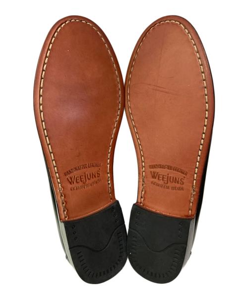 G.H.BASS（ジーエイチバス）G.H.BASS (ジーエイチバス) コインローファー ブラック×ホワイト サイズ:36 1/2の古着・服飾アイテム