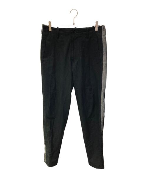 Yohji Yamamoto pour homme（ヨウジヤマモト プールオム）Yohji Yamamoto pour homme (ヨウジヤマモト プールオム) サイドラインスラックス ブラック サイズ:2の古着・服飾アイテム