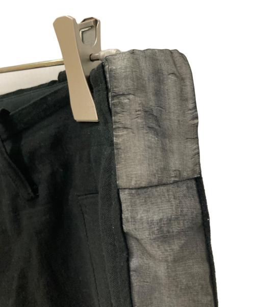 Yohji Yamamoto pour homme（ヨウジヤマモト プールオム）Yohji Yamamoto pour homme (ヨウジヤマモト プールオム) サイドラインスラックス ブラック サイズ:2の古着・服飾アイテム