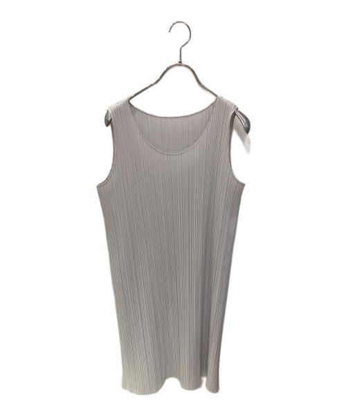 PLEATS PLEASE（プリーツプリーズ）PLEATS PLEASE (プリーツプリーズ) ノースリーブカットソー グレー サイズ:4の古着・服飾アイテム