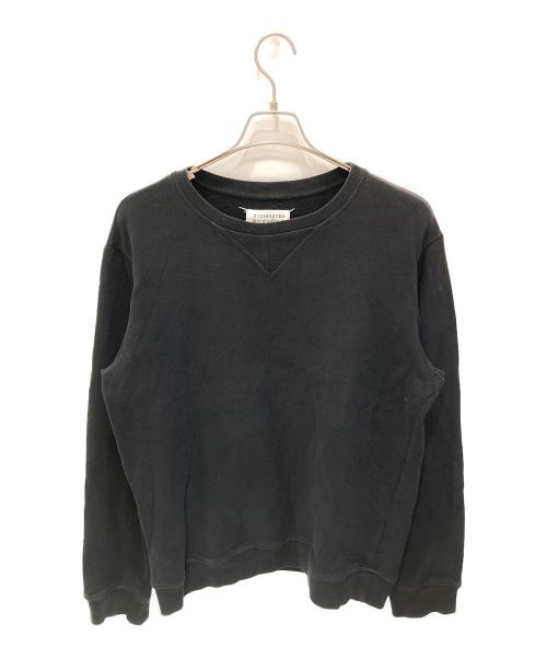 Maison Margiela（メゾンマルジェラ）Maison Margiela (メゾンマルジェラ) エルボーパッチスウェット ブラック サイズ:46の古着・服飾アイテム