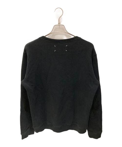 Maison Margiela（メゾンマルジェラ）Maison Margiela (メゾンマルジェラ) エルボーパッチスウェット ブラック サイズ:46の古着・服飾アイテム