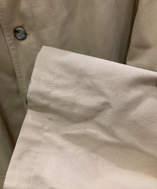 Eddie Bauer（エディーバウアー）Eddie Bauer (エディーバウアー) 襟レザーハンティングジャケット ベージュ サイズ:XXLの古着・服飾アイテム