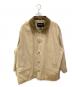 Eddie Bauer（エディーバウアー）の古着「襟レザーハンティングジャケット」｜ベージュ