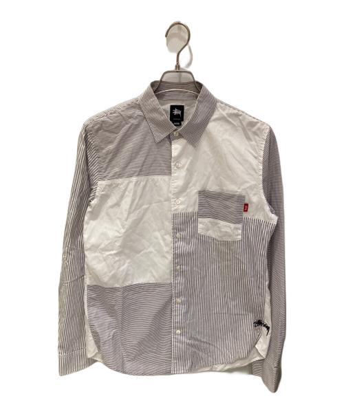 stussy（ステューシー）stussy (ステューシー) 長袖シャツ グレー サイズ:Mの古着・服飾アイテム